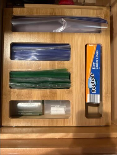 UMERUCCI 9 IN 1 Ziplock Bag Organizer for Kitchen Drawer,Quart, Sandwich and Snack photo review